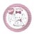 PLATO DE POLIPAPEL 17cm ELEFANTE ROSA x 6 unidades