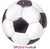 PLATO DE POLIPAPEL 17cm Futbol x 6 unidades