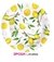 PLATO DE POLIPAPEL 17cm LIMONES x 6 unidades