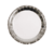 PLATO DE POLIPAPEL 17cm BORDE PLATEADO x 6 unidades