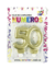 VELA NUMERO DOBLE METALIZADA DORADA 50 ANOS