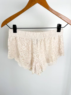 Short Forever 21 Blanco Con Encaje Talle S No Jazmin Cher - comprar online