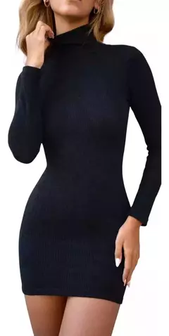 Vestido De Lanilla Manga Larga