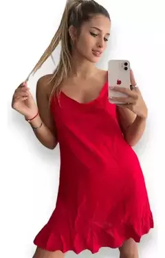 Vestido Solero Con Volados Liviano