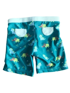 Short verde con dinosaurios niño talle 4 en internet