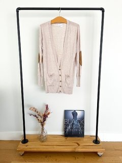 Cardigan Zara Marron Claro Con Coderas Talle M