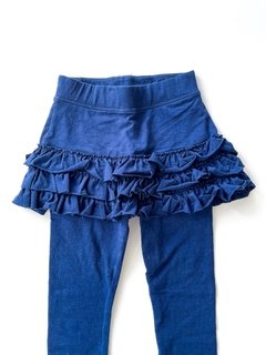 Calza Escolar Con Pollera Azul Niña Talle 6 Años X2 Unidades - comprar online
