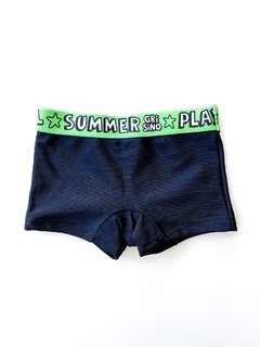 Short Traje De Baño Grisino Niño Talle 9-12 Meses