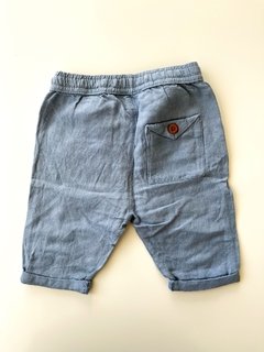 Pantalon De Tela Celeste Zara Baby Talle 3-6 Meses - comprar online