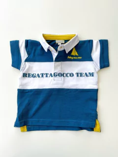 Chomba Rayada Verde Y Blanco Gocco Talle 12-18 Meses