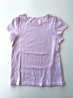 Remera Manga Corta Hym Niña Rosa Lisa Talle 4-6 Años
