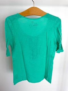Remera Rapsodia Acordonada Verde Talle M en internet