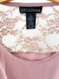 Sweater Con Mangas De Encaje 2 Colores - Traido Usa