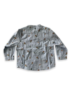 Camisa Zara Bebe Celeste Con Dibujo Talle 18-24 M - comprar online
