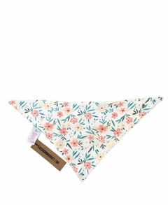 Babero pañuelo bebe rosa estampado flores (Mamas y Papas)