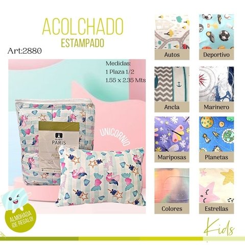 Acolchado Est. Kids COMPRA MINIMA 10un. PRECIO X UNIDAD (Art. AC10005) - comprar online
