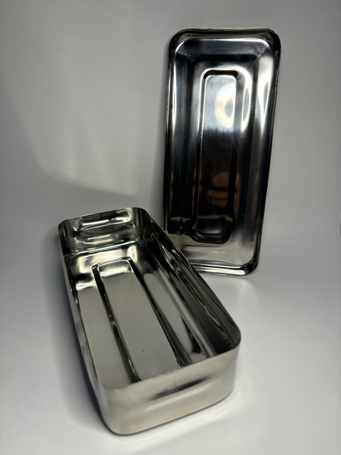 Caja de Acero Inoxidable Odontologia -Podología