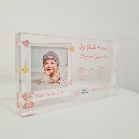 Bloco de Acrílico - Meu Nascimento
