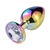 Plug Anal de Aço com Pedra de Cristal - Tamanho P - Olhar de Sedução - comprar online