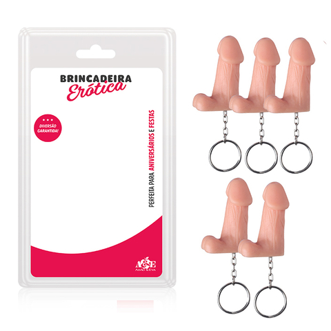 CHAVEIRO MINI PÊNIS COM ESCROTO