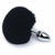 Plug Anal em Aço - Pompom de Coelho - Tamanho - P Código do Produto: 5501 - Olhar de sedução