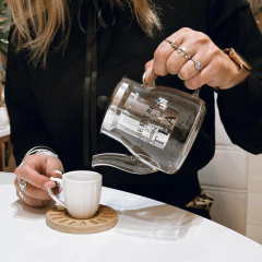 TETERA ALTA DE VIDRIO CON FILTRO - comprar online