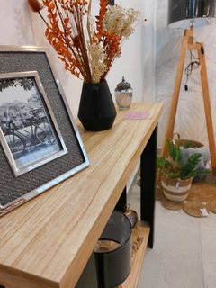 MESA RECIBIDORA NEGRO Y PARAISO - comprar online