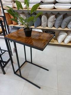 MESA DE ARRIME HIERRO Y PINO 30 - comprar online