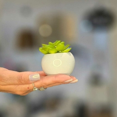 MINI MACETA CERAMICA ARTIFICIAL - tienda online