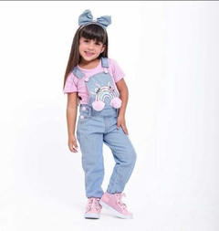 Macacão Stitch Arco Íris