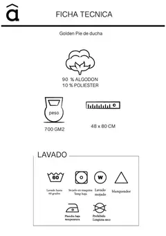 Pie de Ducha Golden - comprar online