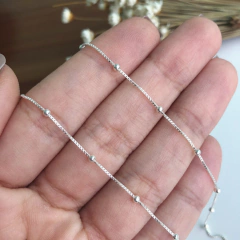 Colar choker bolinhas veneziana - Prata 925