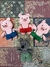 Amigurumi - Los 3 chanchitos y el lobo - - comprar online