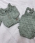 Conjunto enterito pompones / verde seco /