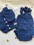 Conjunto enterito pompones / azul /