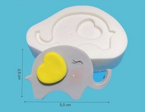MOLDE DE SILICONE - ELEFANTE (P)