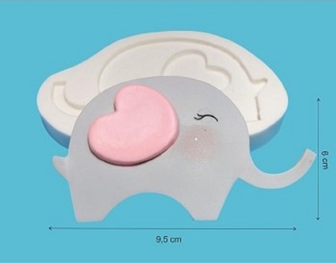 MOLDE DE SILICONE - ELEFANTE (G)