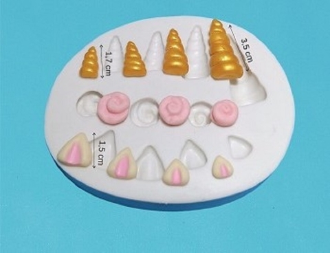 molde-de-silicone-unicórnio-chifre
