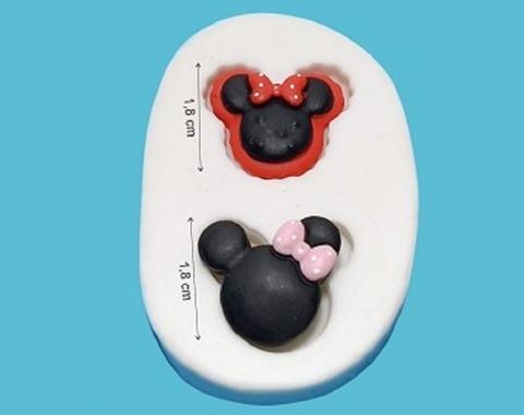 MOLDE DE SILICONE - MINNIE APLIQUES