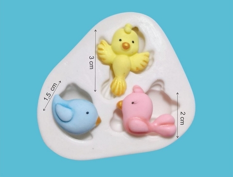 molde-de-silicone-pássaros
