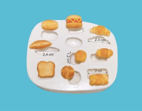 MOLDE DE SILICONE - PÃES DELÍCIA