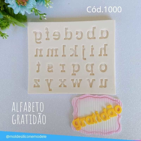 ALFABETO GRATIDÃO - 1,5CM