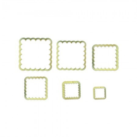 CORTADOR QUADRADO BABADO C/ 6 PÇS