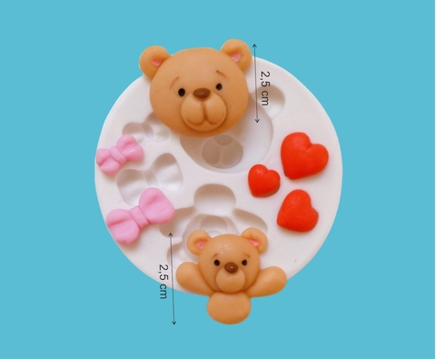 MOLDE DE SILICONE - URSINHOS - comprar online