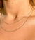Colar Longo com Chapinhas em Banho de Ouro 18K