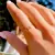 Anel Liso Inteiro Chapinhas Banho de Ouro 18K
