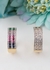 Anel cravejado largo Multicolor e Cristal - comprar online