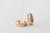 Brinco feminino Argola multicolor em banho de ouro 18k