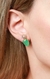 Colar Gota com zircônia cristal pedra verde Fusion - loja online