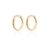 Brinco Elo Oval em banho de ouro 18K na internet